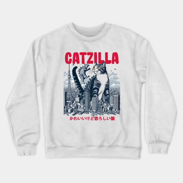 Catzilla Crewneck Sweatshirt by RFTR Design